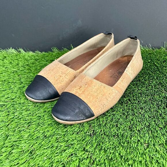 Po Zu Ello C Natural Cork Flat - Picture 1 of 8